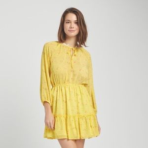 PAINTED THREADS FLORAL 3/4 SLEEVE DRESS 🌼IN STORES🌼